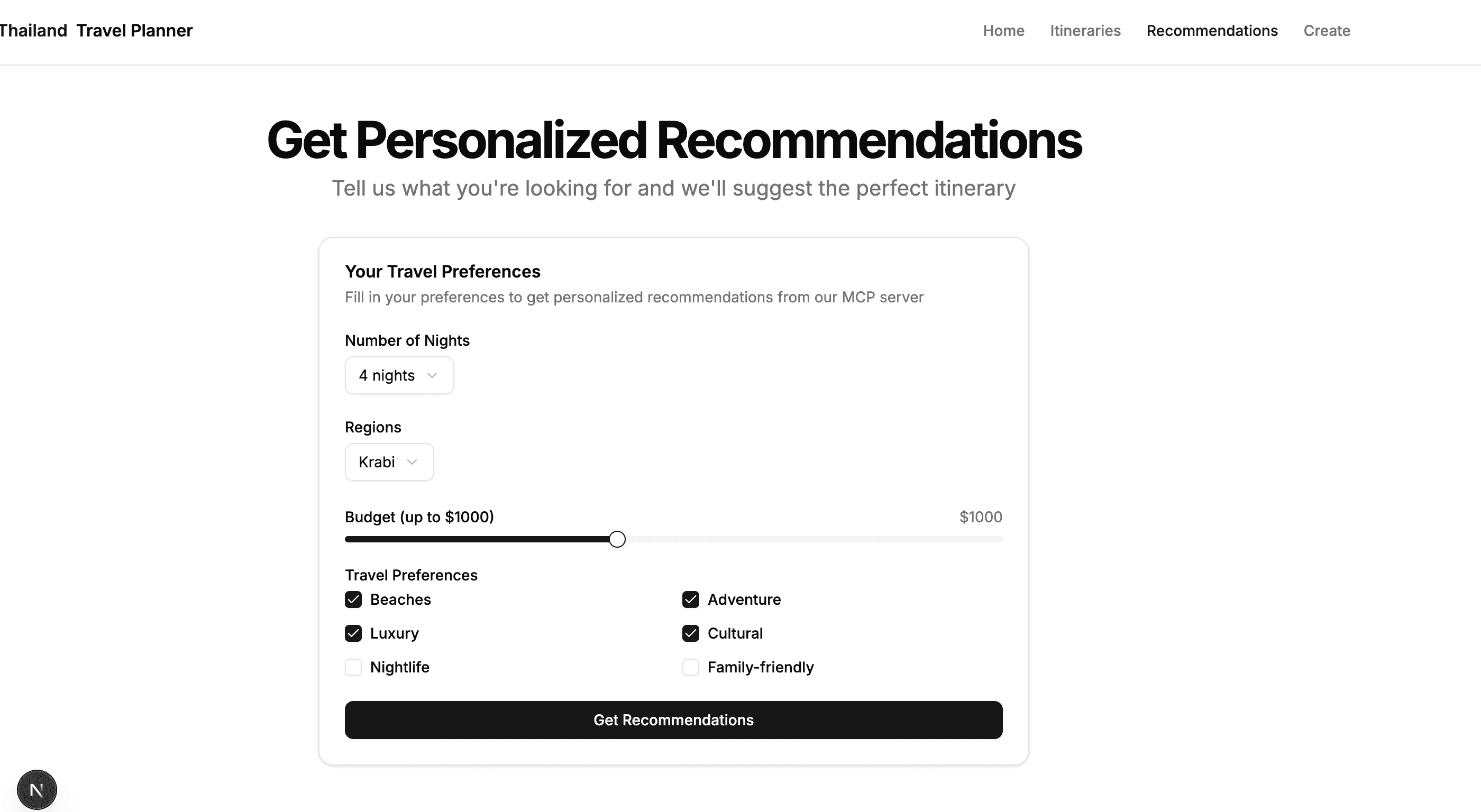 Travel-Itinarary-Recommendations and Browsing