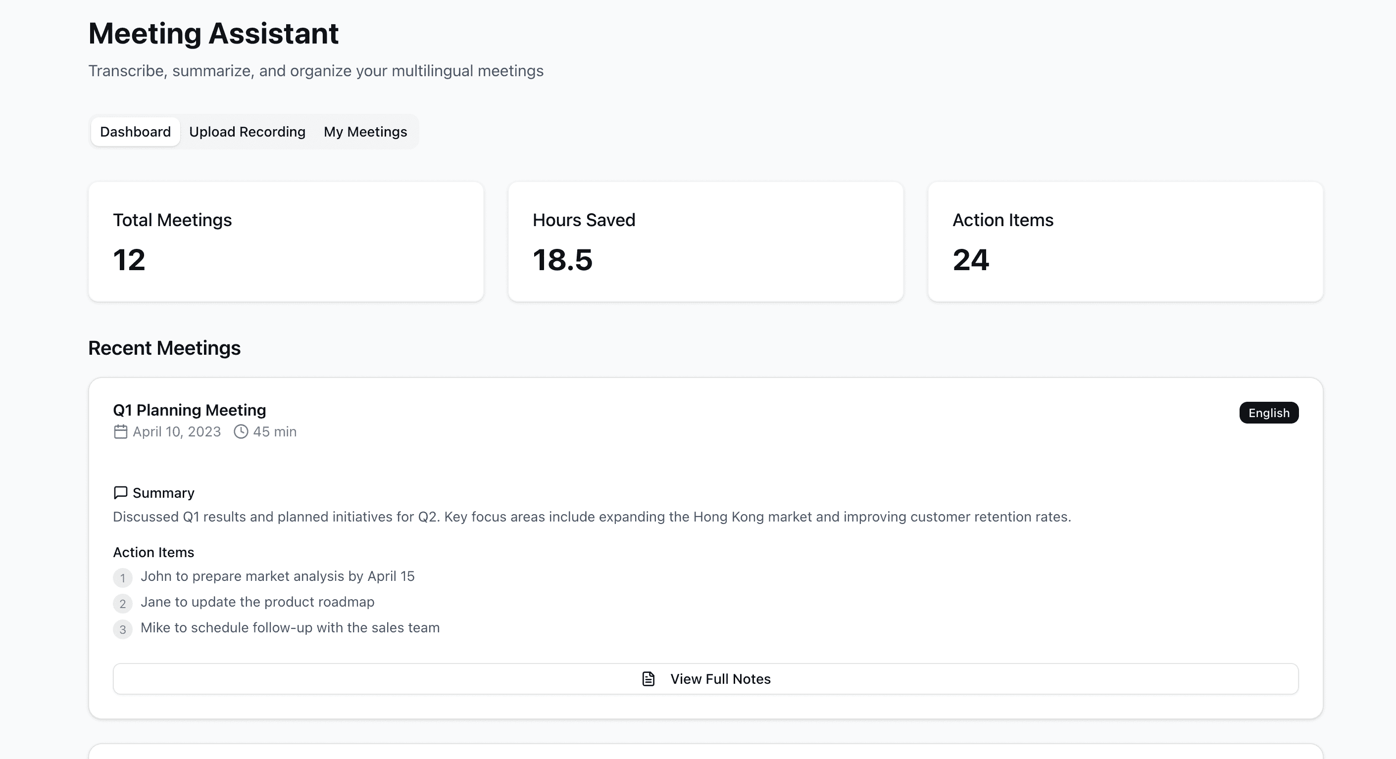 Multilingual-AI-Note-Taking